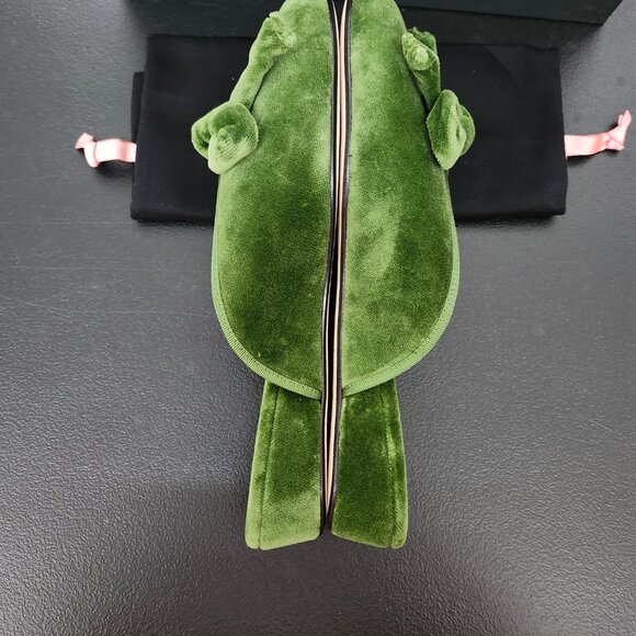 NIB - OLIVIA MORRIS At Home DAPHNE SLIPPER SLIDE | Lime Velvet - Picture 6 of 10